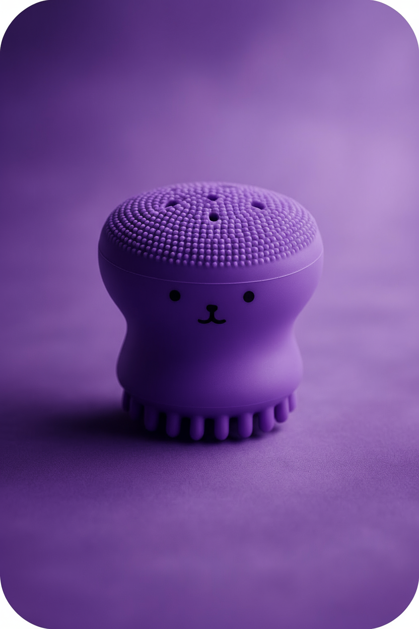 Silicone Face Cleansing Brush Facial Octopus Shape Deep Pore Exfoliating Blackhead Face Scrub Washing Brush Makeup Tool