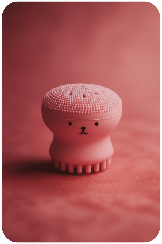 Silicone Face Cleansing Brush Facial Octopus Shape Deep Pore Exfoliating Blackhead Face Scrub Washing Brush Makeup Tool