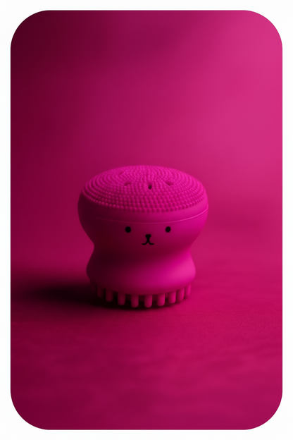 Silicone Face Cleansing Brush Facial Octopus Shape Deep Pore Exfoliating Blackhead Face Scrub Washing Brush Makeup Tool